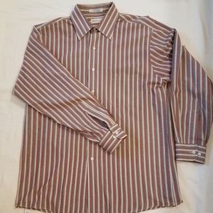 Striped, wrinkle free shirt